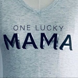 Apt 9 "One Lucky Mama" T-Shirt XS NWT